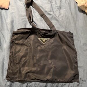 AUTHENTIC VINTAGE Prada Nylon Tote Bag Navy